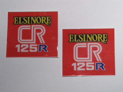 Licensed Honda Vintage 1977 CR125M Wings Tank & Side Panel Decal Sticker Set