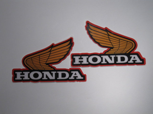 Honda, 1980, Large Wing Tank Decals, Reproduction