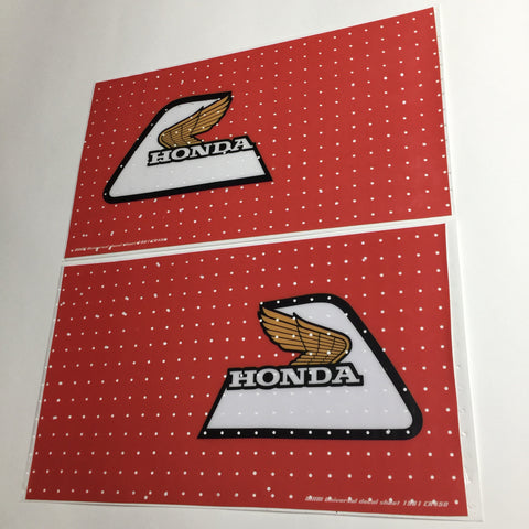 Honda, 1981, CR 450, Tank Decal Sheets, Reproduction