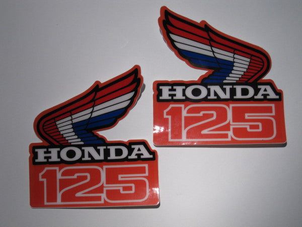 Honda, 1986, CR 125, Rad Decals, Reproduction