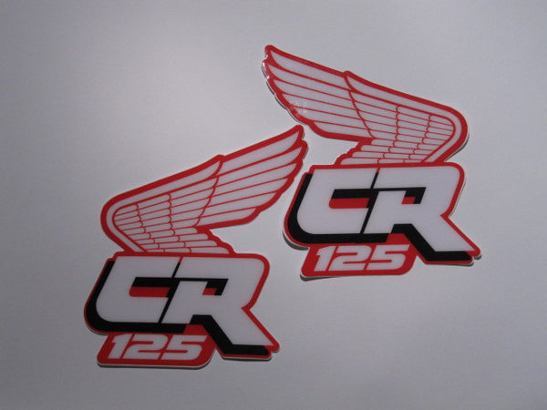 Honda, 1988, CR 125, Rad Decals, Reproduction