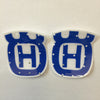 Husqvarna, H Logo Decals - perforated, Reproduction
