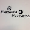 Husqvarna, 1974-77, Black Logo Tank Decals, Reproduction