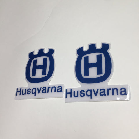 Husqvarna, 1983, Logo Tank Decals, Reproduction