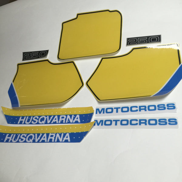 Husqvarna, 1987, 510 Cross Country Decal Kit, Reproduction