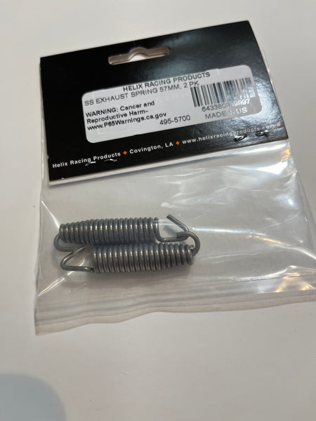 Can Am Exhaust Spring 57 mm Stainless Steel w/swivel, 2 pieces