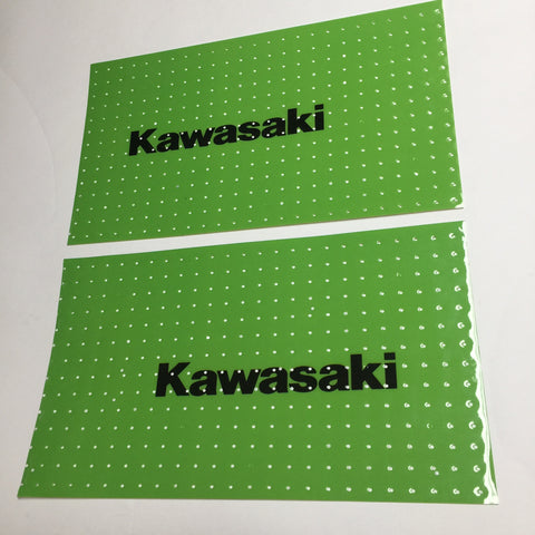 Kawasaki, 1979-80, KX, Self Cut Tank Decal Sheets, Reproduction