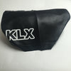 Kawasaki, 1979-83, KLX 250,  Short Seat Cover - with white KLX outline, Reproduction