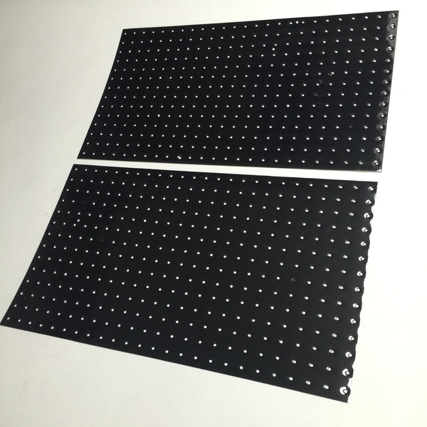 Black, Perforated Tank Decals, Universal Self-Cut Sheets