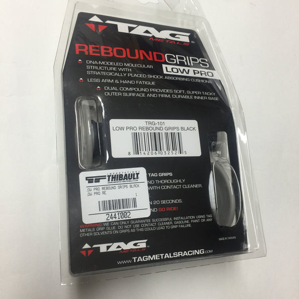 MX TAG Low Pro Rebound Grips, Universal,  Black