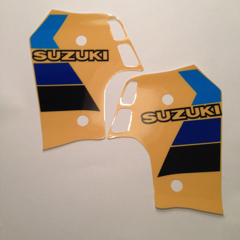 Suzuki, 1985, RM 250 Side Panel Decals, Reproduction