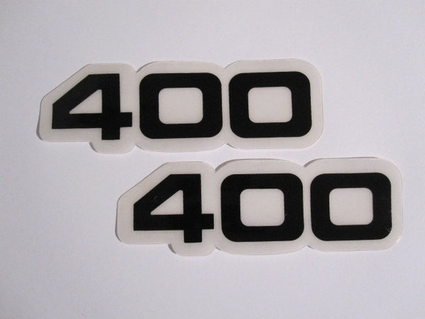 Yamaha, Side Panel Decals, 400, Black, Reproduction