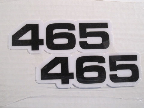 Yamaha, Side Panel Decals, 465, Black, Reproduction