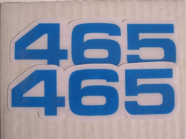 Yamaha, Side Panel Decals, 465, Blue, Reproduction