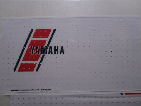 Yamaha, 1983, YZ 490, Universal Euro Tank Decal Sheets, Reproduction
