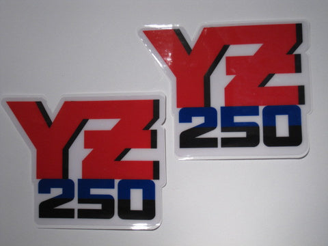 Yamaha, 1987, YZ 250, Rad Decals, Reproduction