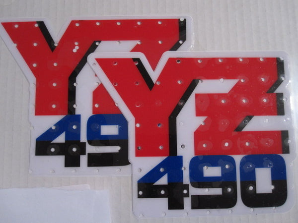 Yamaha, 1987, YZ 490, Tank Decals, Reproduction